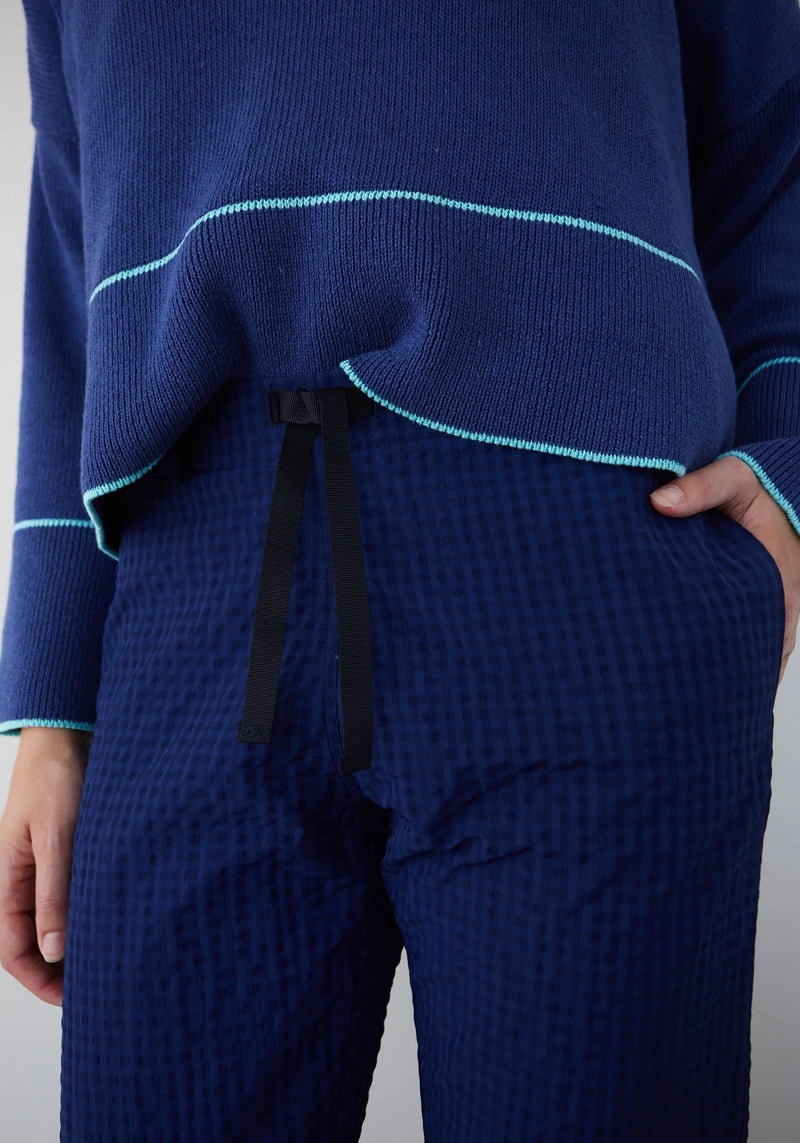 Dr Bloom Royce Vichy Pants - Blue