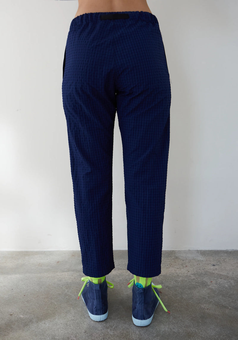 Dr Bloom Royce Vichy Pants - Blue