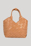 Aleo Cabas Mini Leather Handbag - Toffee