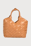 Aleo Cabas Mini Leather Handbag - Toffee
