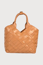 Aleo Cabas Mini Leather Handbag - Toffee