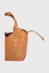 Aleo Cabas Mini Leather Handbag - Toffee