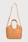 Aleo Cabas Mini Leather Handbag - Toffee
