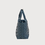 Aleo Cabas Mini Leather Handbag - Slate