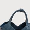 Aleo Cabas Mini Leather Handbag - Slate