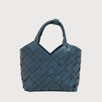 Aleo Cabas Mini Leather Handbag - Slate
