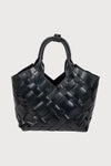 Aleo Cabas Mini Leather Handbag - Black
