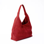 Aleo Lola Suede Handbag - Cranberry