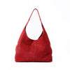 Aleo Lola Suede Handbag - Cranberry