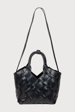 Aleo Cabas Mini Leather Handbag - Black