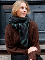 Black Colour Zebra Soft Winter Scarf - Available in Two Colours