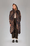 Rainkiss Dark Leopard Raincoat - Brown/Black