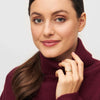 LULU Copenhagen Diamond Small Ring - Gold /Light Green