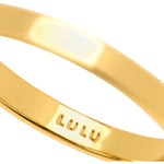 LULU Copenhagen Diamond Small Ring - Gold /Light Green