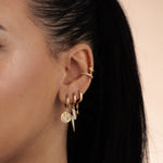 Scream Pretty Double Band Small Ear Cuff - Gold
