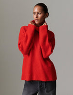 Day Birger Et Mikkelson Dunne Cozy Rib Knit Jumper - Fiery Red