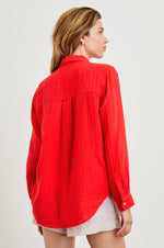 Rails Ellis Shirt - Cherry