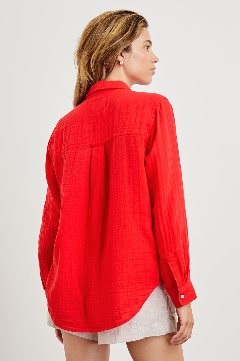 Rails Ellis Shirt - Cherry