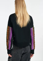 Essentiel Antwerp Equins Sweater With Sequins - Black Multicolour