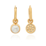 Anna Beck Pearl Charm Earrings - Gold