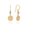Anna Beck Artista Double Drop Earrings - Turquoise/Gold