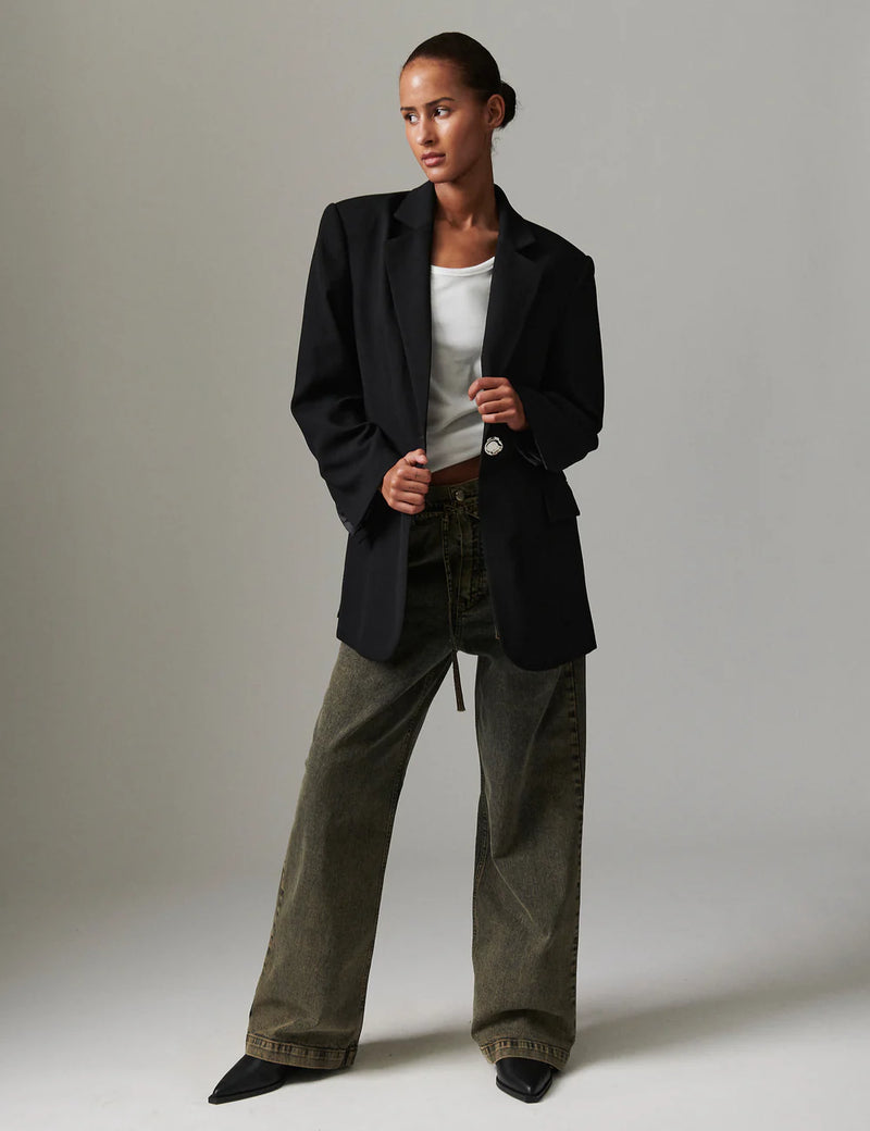 Day Birger Elijah Elm Overdye Denim Jean  - Elmwood