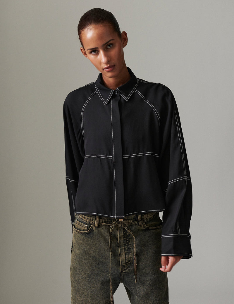 Day Birger Et Mikkelson Elston Light Modern Twill Shirt - Black