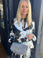 Sous Les Paves Mai Tai Grey Sheepskin Bag - Rabbit