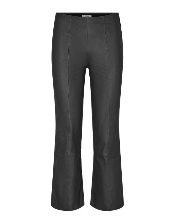 Levete Room Gloria 3 Leather Kick Flare - Black