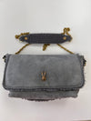Sous Les Paves Mai Tai Grey Sheepskin Bag - Rabbit