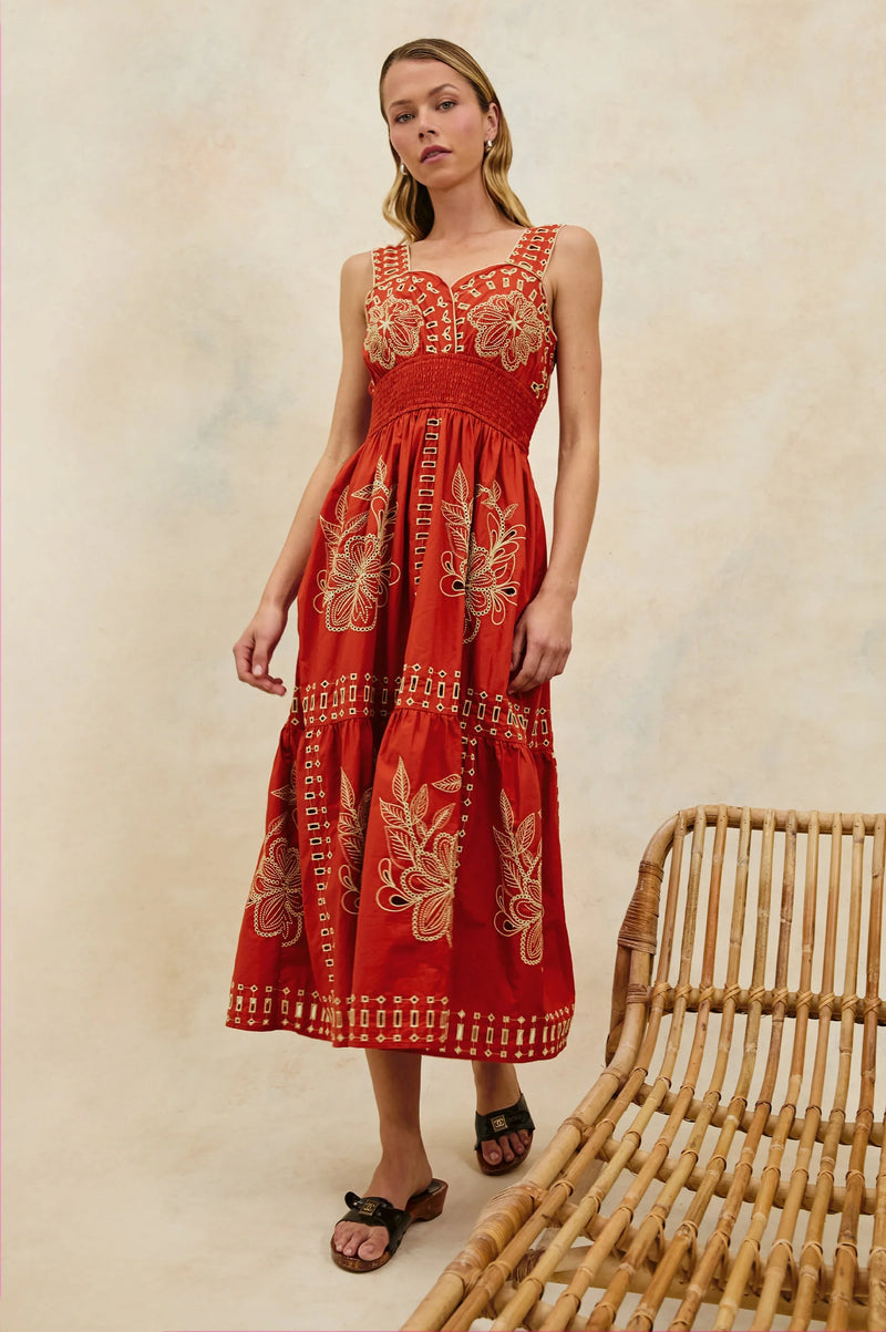 Rails Fawn Dress  Terracotta