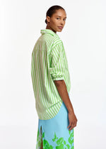 Essentiel Antwerp Fevertree Poplin Shirt - Green/White