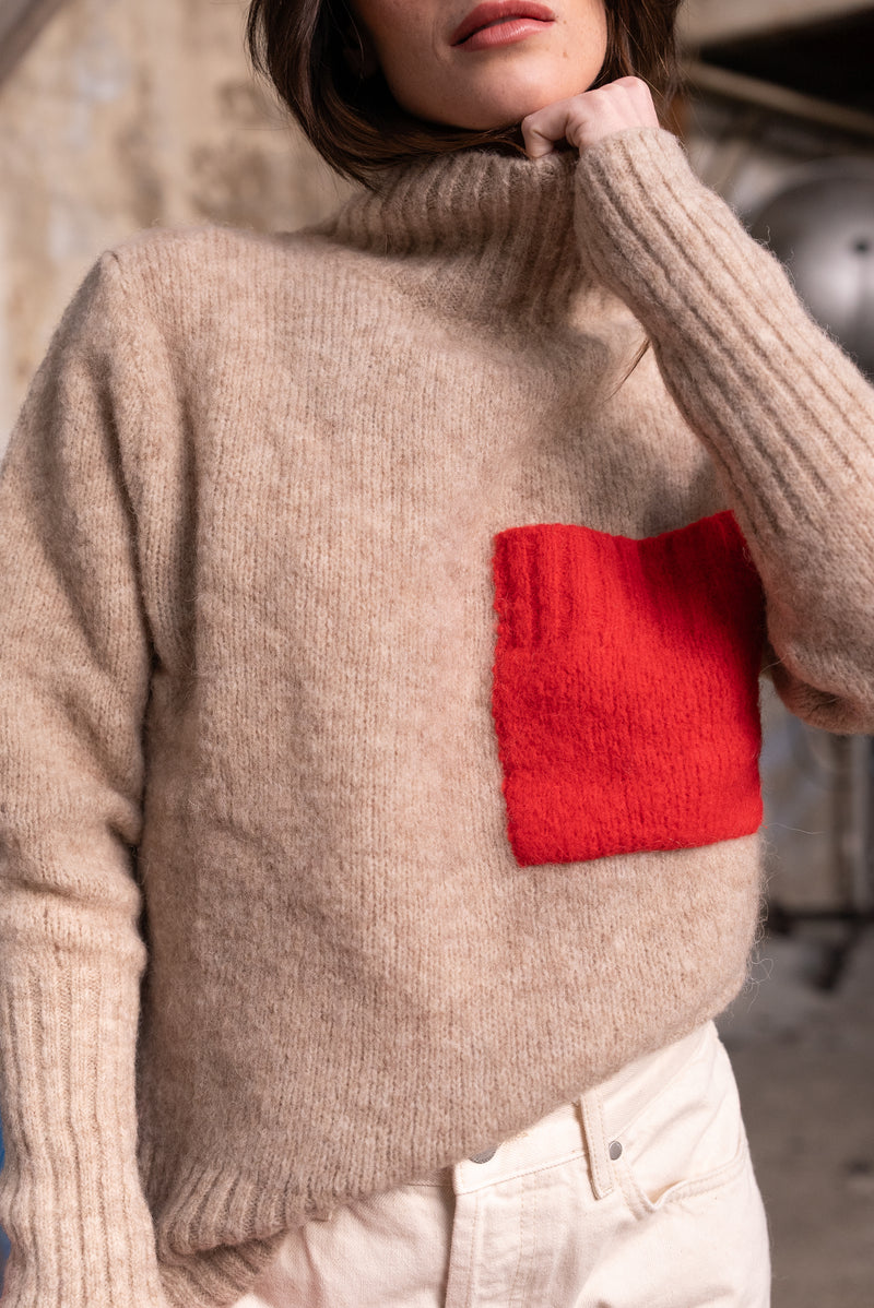Maison Anje Batilly Knit - Greige