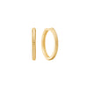 Carré Gold Plated Hoop Earring 2cm - Fishbone (Single)