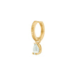 Carré Gold Plated Charm With Prasiolite