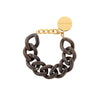 Vanessa Baroni Flat Chain Bracelet - Chocolate Brown