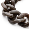 Vanessa Baroni Flat Chain Bracelet - Dark Brown Marble