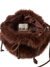 Vivere Manon Fur Bag - Brown