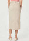 Paige Angela Midi Skirt - Soft Beige