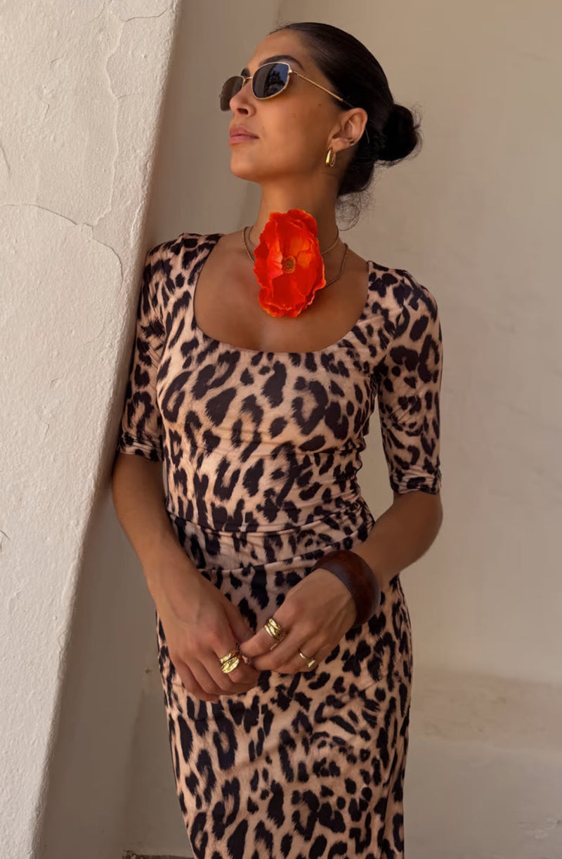 Never Fully Dressed Iris Dress - Leopard