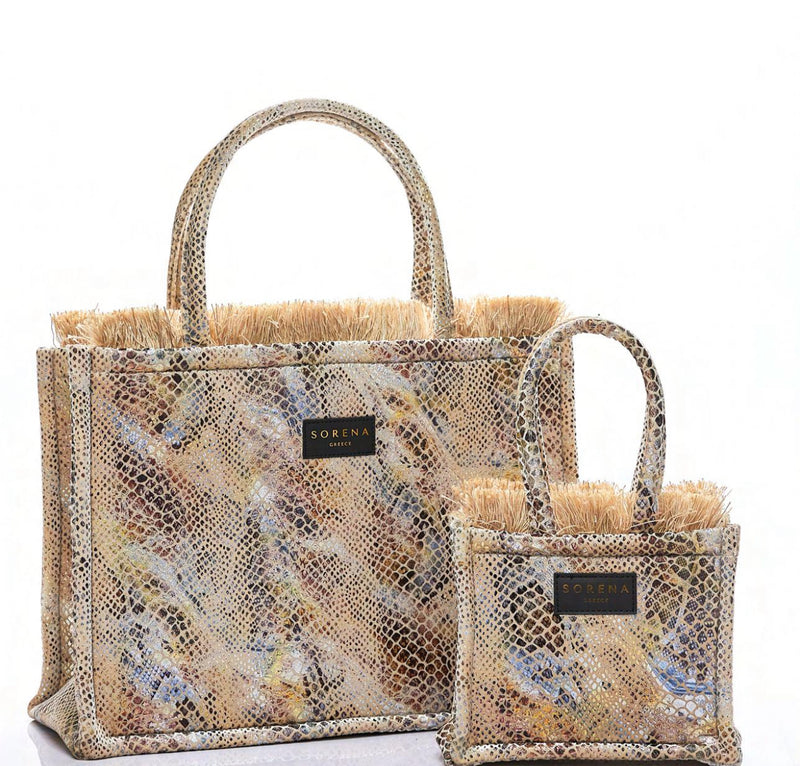 Sorena Snake Big Tote Bag