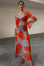Never Fully Dressed Blue Poppy Aria Mesh Dress