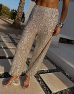Never Fully Dressed Sequin Trousers - Silver