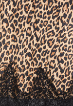 Never Fully Dressed Leopard Lace Maeva Midi Skirt - Leopard