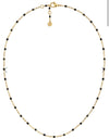 Edblad Perlina Chain Necklace - Black/Gold