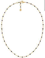 Edblad Perlina Chain Necklace - Black/Gold