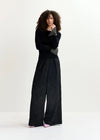 Essentiel Antwerp Gomi Pullover With Rhinestone-Embellished Cuffs - 25 Year Exclusive - Black