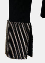 Essentiel Antwerp Gomi Pullover With Rhinestone-Embellished Cuffs - 25 Year Exclusive - Black