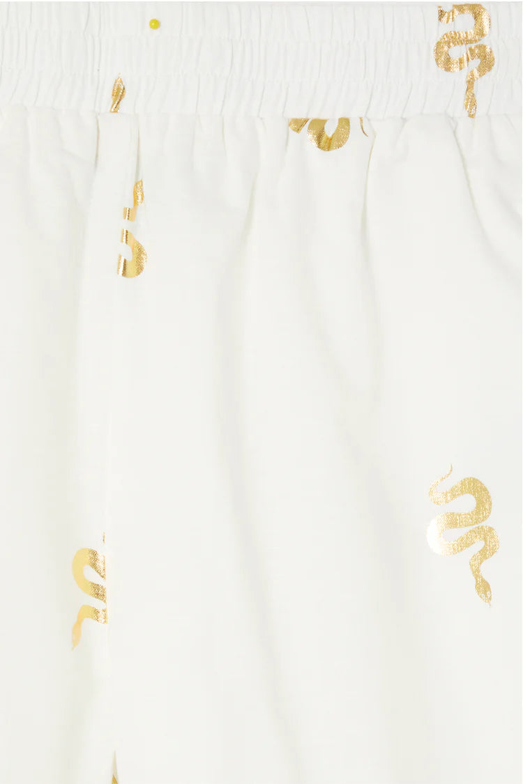 Never Fully Dressed Elissa Shorts - Gold Snake