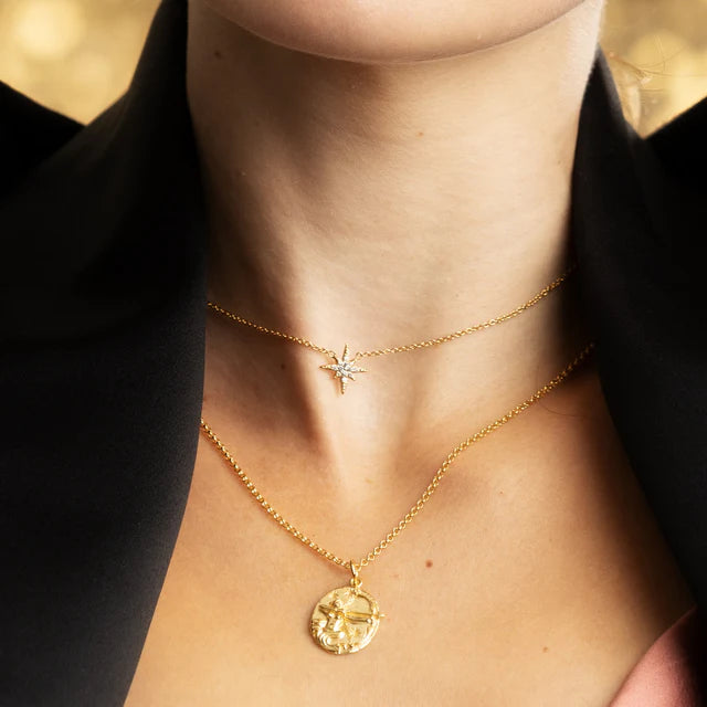 Scream Pretty Stardust Necklace With Slider Clasp - Gold